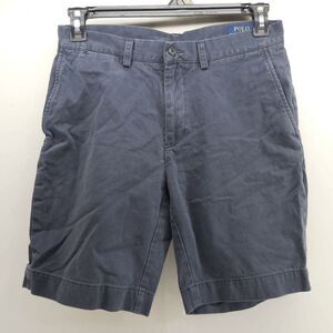 Polo Ralph Lauren Classic Fit 9"‎ Inseam Chino 30W Navy Blue Cotton Golf Casual